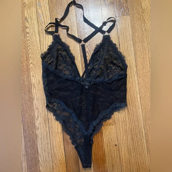 Victoria's Secret Midnight Lace Bodysuit - Picture 2 of 7